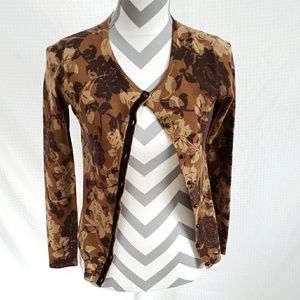 Jones New York Floral cardigan P/P